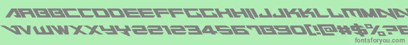 Tarrgetleft Font – Gray Fonts on Green Background