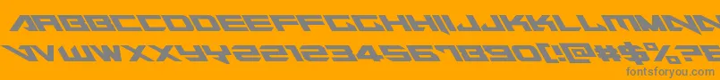 Tarrgetleft Font – Gray Fonts on Orange Background