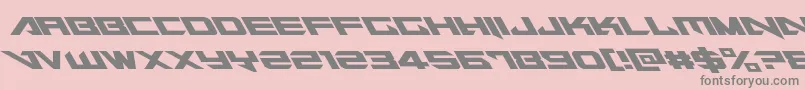 Tarrgetleft Font – Gray Fonts on Pink Background