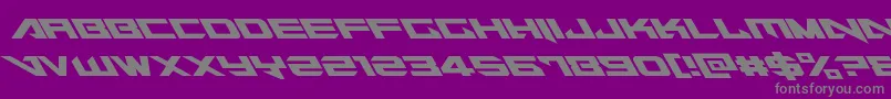 Tarrgetleft Font – Gray Fonts on Purple Background