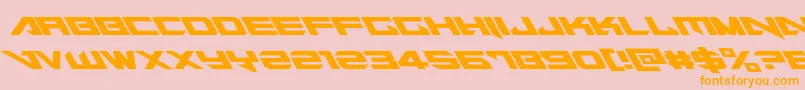 Tarrgetleft Font – Orange Fonts on Pink Background