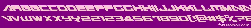 Tarrgetleft Font – Pink Fonts on Purple Background