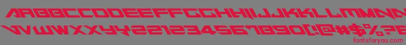 Tarrgetleft Font – Red Fonts on Gray Background