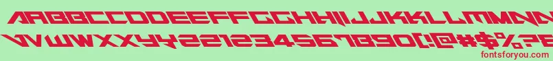 Tarrgetleft Font – Red Fonts on Green Background