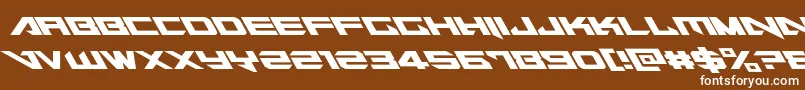 Tarrgetleft Font – White Fonts on Brown Background