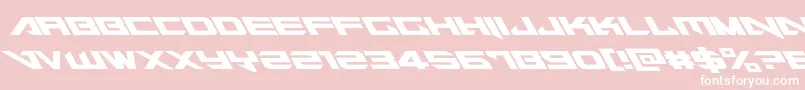 Tarrgetleft Font – White Fonts on Pink Background