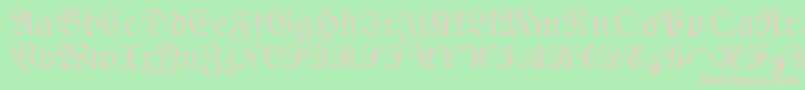 QuantaPiSixSsi Font – Pink Fonts on Green Background