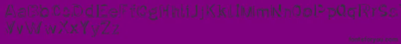 Dirtfont Font – Black Fonts on Purple Background