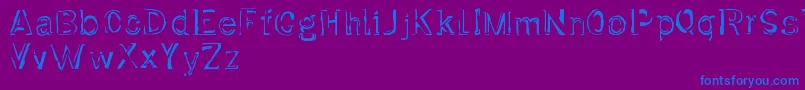 Saiba mais sobre a fonte Dirtfont Fonte Dirtfont – fontes azuis em um fundo violeta