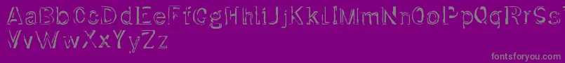 Czcionka Dirtfont – szare czcionki na fioletowym tle