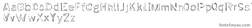 Dirtfont-fontti – harmaat kirjasimet valkoisella taustalla