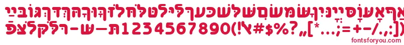 フォントBenzionhebrewttBold – 赤い文字