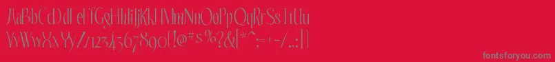 Echelongaunt Font – Gray Fonts on Red Background