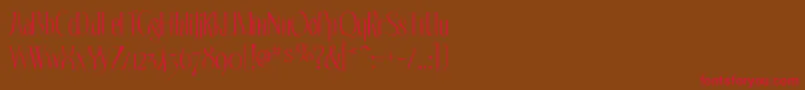 Echelongaunt Font – Red Fonts on Brown Background