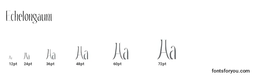 Echelongaunt Font Sizes