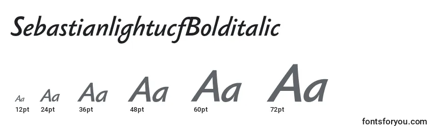 Размеры шрифта SebastianlightucfBolditalic