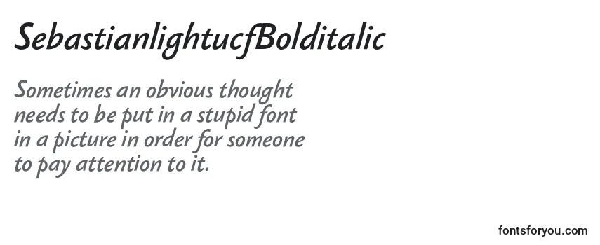 SebastianlightucfBolditalic Font