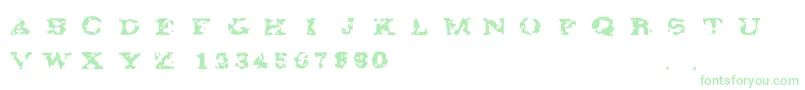 Gaza67-Schriftart – Grüne Schriften