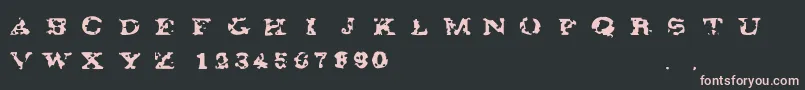 Gaza67 Font – Pink Fonts on Black Background