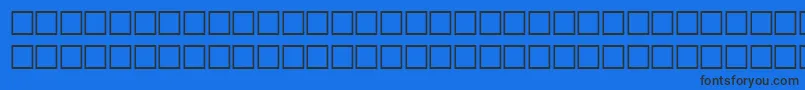 OctogonRegular Font – Black Fonts on Blue Background