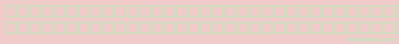 OctogonRegular Font – Green Fonts on Pink Background