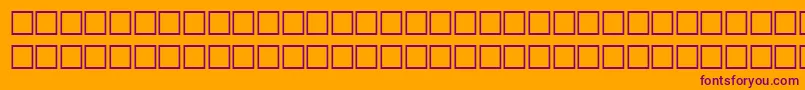OctogonRegular Font – Purple Fonts on Orange Background
