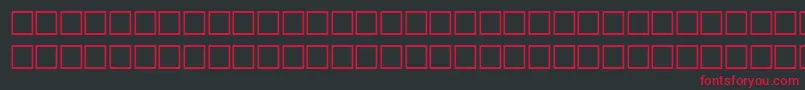 Шрифт OctogonRegular – красные шрифты на чёрном фоне