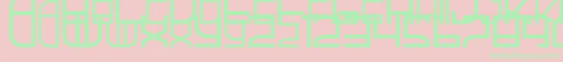 ZifHa2 Font – Green Fonts on Pink Background