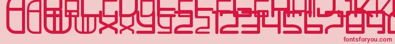 ZifHa2 Font – Red Fonts on Pink Background