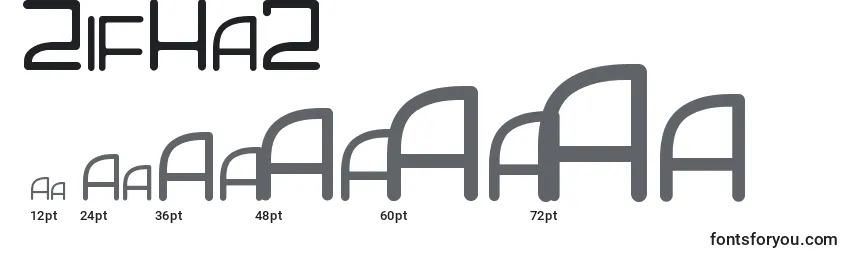 ZifHa2 Font Sizes