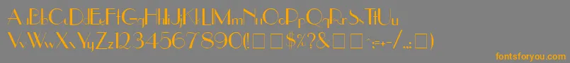UppereastsideMedium Font – Orange Fonts on Gray Background