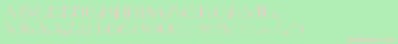 UppereastsideMedium Font – Pink Fonts on Green Background