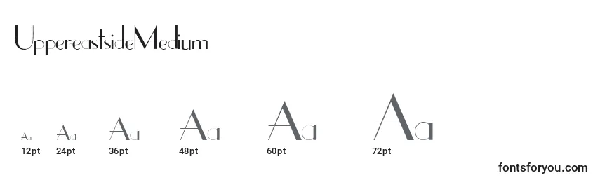 UppereastsideMedium Font Sizes