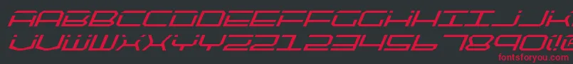 fuente QuicktechItalic – Fuentes Rojas Sobre Fondo Negro