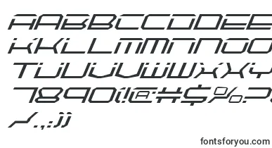  QuicktechItalic font