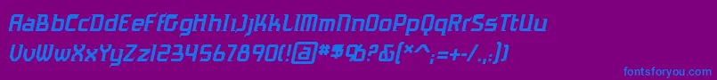 AntigravbbItal Font – Blue Fonts on Purple Background