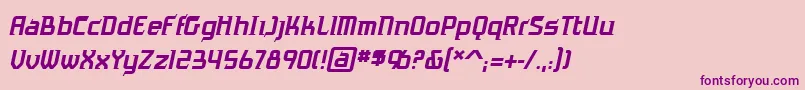 AntigravbbItal Font – Purple Fonts on Pink Background