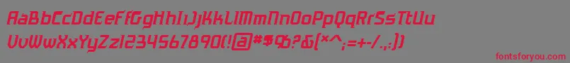 AntigravbbItal Font – Red Fonts on Gray Background