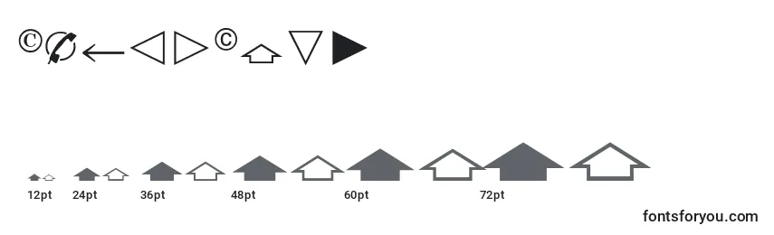 Размеры шрифта EuropeanPi4