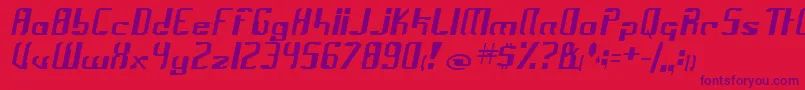 Frak2 Font – Purple Fonts on Red Background