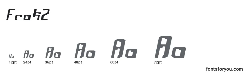 Frak2 Font Sizes