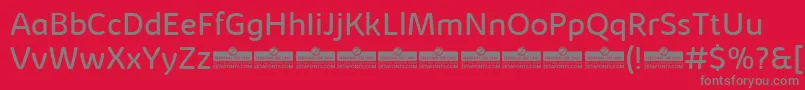 KabrioAbarthBookTrial Font – Gray Fonts on Red Background