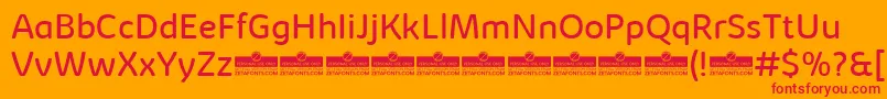 KabrioAbarthBookTrial Font – Red Fonts on Orange Background