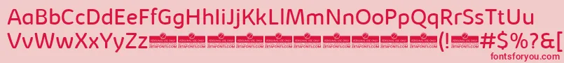 KabrioAbarthBookTrial Font – Red Fonts on Pink Background