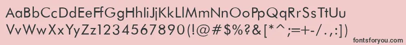 Шрифт FuturaBookNormal – чёрные шрифты на розовом фоне