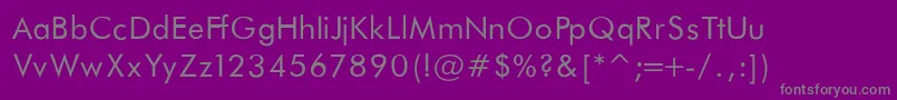 Шрифт FuturaBookNormal – серые шрифты на фиолетовом фоне
