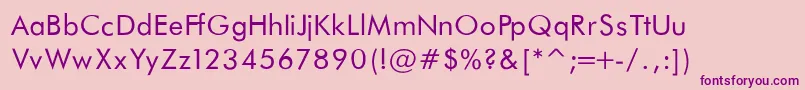 Шрифт FuturaBookNormal – фиолетовые шрифты на розовом фоне