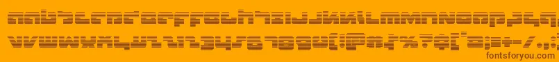 Boomstickgrad Font – Brown Fonts on Orange Background