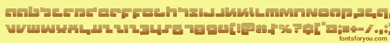 Boomstickgrad Font – Brown Fonts on Yellow Background