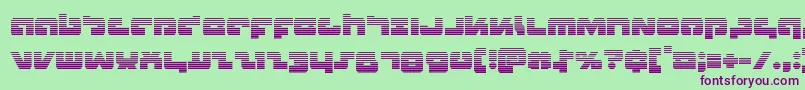 Boomstickgrad Font – Purple Fonts on Green Background